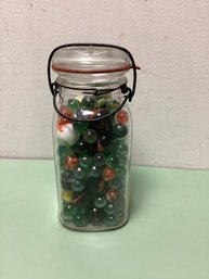 Jar Of Vintage Marbles