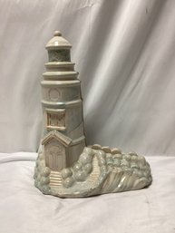 Shoreline Collection Ceramic Lighthouse Decor