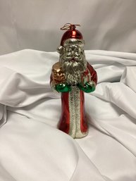 Vintage Father Christmas Glass Mercury Ornament Holiday Santa