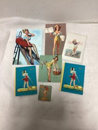 Vintage Pin-up Girl Cards