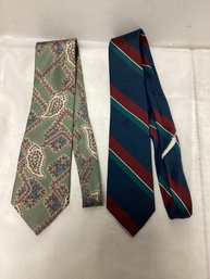 Two Christian Dior Men's Vintage Ties