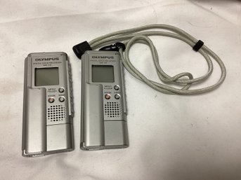 Two Olympus Digital Voice Recorders