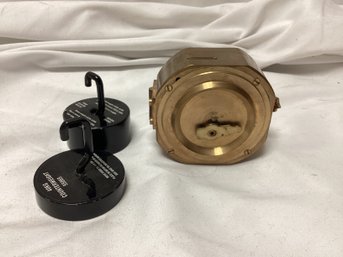 Nautical Solid Brass Natural Sine Compass And Counterweights