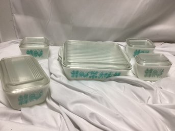 Pyrex Amish Butterprint Casserole Set