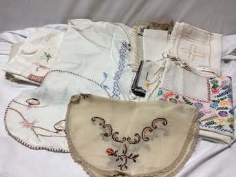 Embroidered Linen Lot