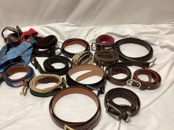 Various Belt And Suspender Lot