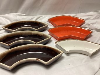 MCM Pottery Snack Dishes - Pfaltzgraff, California USA