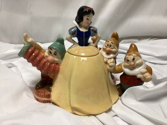 Disney Snow White And Seven Dwarfs Teapot- Vintage And RARE