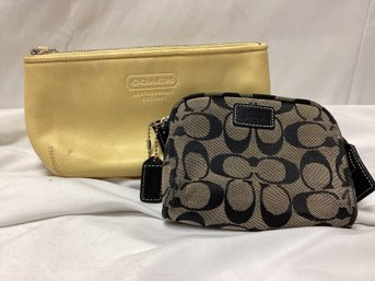 Coach Change Purse And Makeup Bag