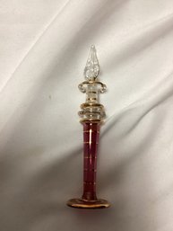 Egyptian Glass Blown Perfume Bottle