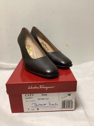 Salvatore Ferragamo Mustang Calf Heels