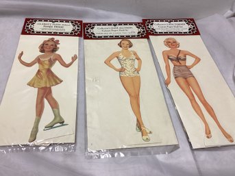 Paper Doll Lot - Sonja Henie, June Allyson, And Lana Turner