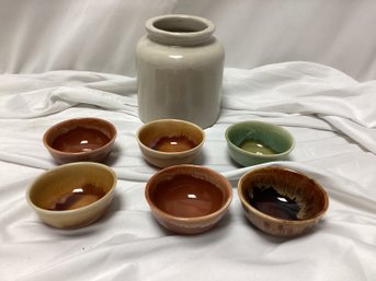 Vintage Pottery Saki Lot