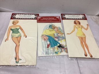 Paper Dolls - Betty Grable, Greer Carson, Flora The Flamingo