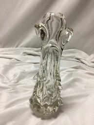 Czech Crystal Vintage Hand Blown Vase