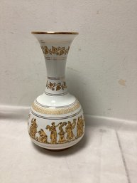 Greek Neofitou Keramik 24k Gold Ceramic Vase