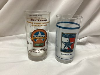 Texas Thoroughbred And Lone Star Championship Glasses