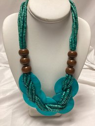 Turquoise Color Statement Necklace