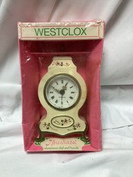 Westclox Nouchatel Mini Clock - NIB