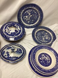 Willow Ware Royal China Blue / White Dishes