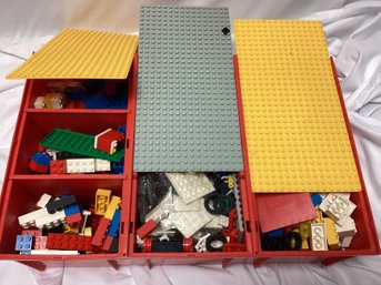 Vintage Carrying Lego Case Full Of Legos
