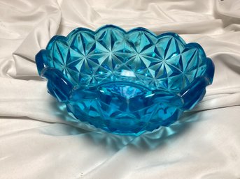 Blue Wheaton Glass Bowl
