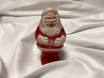 1950s Plastic Santa Ornament
