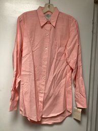 Orvis Peach Button Down Shirt - Size Small