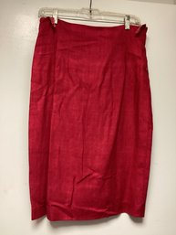 A-line Red Skirt - No Size But Appears An 8