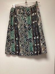 100 Percent Cotton Printed Wrap Skirt Size Small
