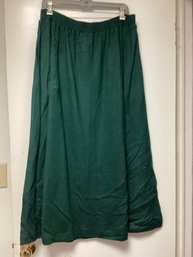 Orvis 100 Percent Wool Green Skirt - Size X-large