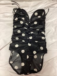 Christina Stuart Polka Dot Bathing Suit - Size 8