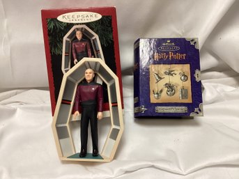 Harry Potter & Star Trek Hallmark Keepsake Ornaments