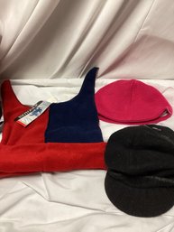 Carhardt, North Face, And Isotoner Hat Lot