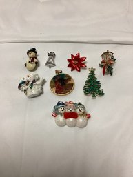 Holiday Brooch Lot