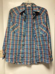 Vintage Striped Handmade By Carol Button Down Shirt