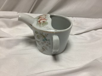 Antique Porcelain Floral Long Spout Pitcher