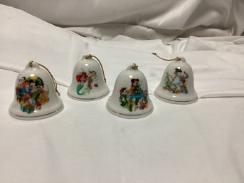 Walt Disney's Grolier Collectibles Porcelain Bell Lot