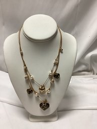 Betsy Johnson Heart Statement Necklace