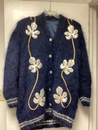 Women's Floral Wool Jacket