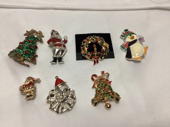 Christmas Pin Lot - Some Are Signed