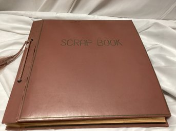 Antique Scrapbook Wtih Cards, Cutouts, And More - Rare!