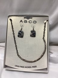 A-B-C-D Lead Free Nickel Free Necklace And Earrings