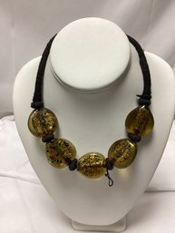 Large Beaded Statement Necklace