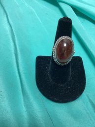 Vintage Costume Tiger Eye Style Ring