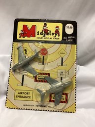 Midgetoy Vintage Die-cast Airplanes New In Packaging