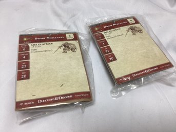 2005 Dungeons & Dragons Figures And Cards - Factory Sealed - Lot Of 2