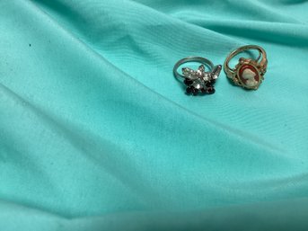 Two Vintage Costume Rings