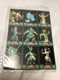 2003 Lucasarts Wrath Unleashed Uncut Card Sheet