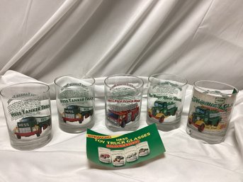 1996 Hess Classic Toy Truck Glasses - Lot Of 5